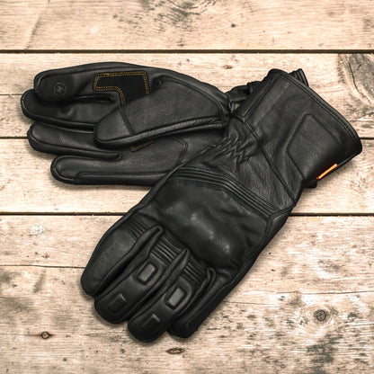MERLIN （マーリン）防寒最強 防水レザーグローブ "Calton CE2 D3O Waterproof Leather Glove" 【ブラック】