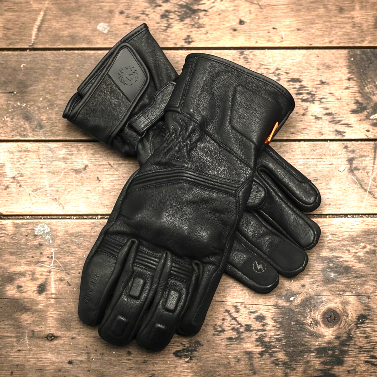 MERLIN （マーリン）防寒最強 防水レザーグローブ "Calton CE2 D3O Waterproof Leather Glove" 【ブラック】