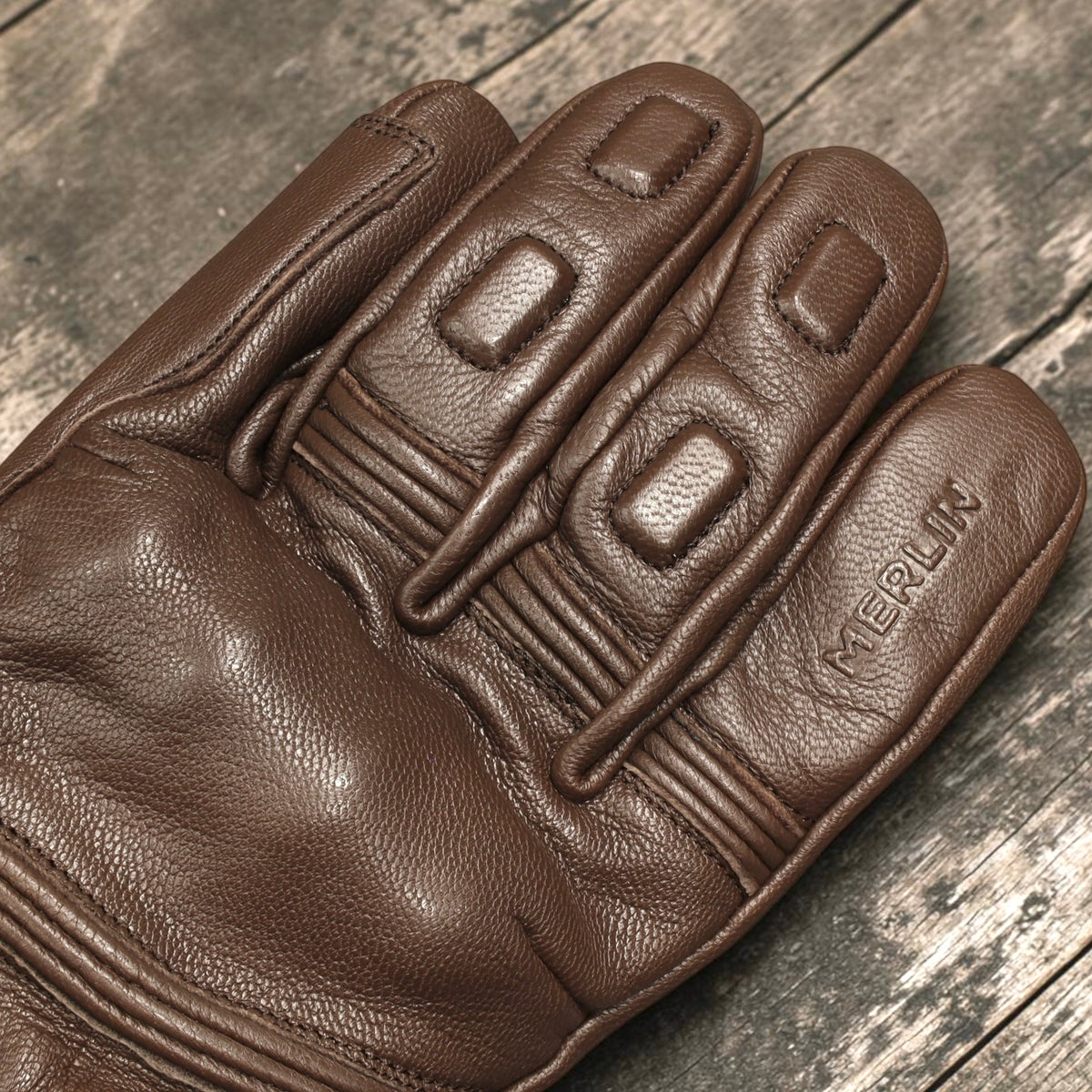MERLIN （マーリン）防寒最強 防水レザーグローブ "Calton CE2 D3O Waterproof Leather Glove" 【ブラウン】