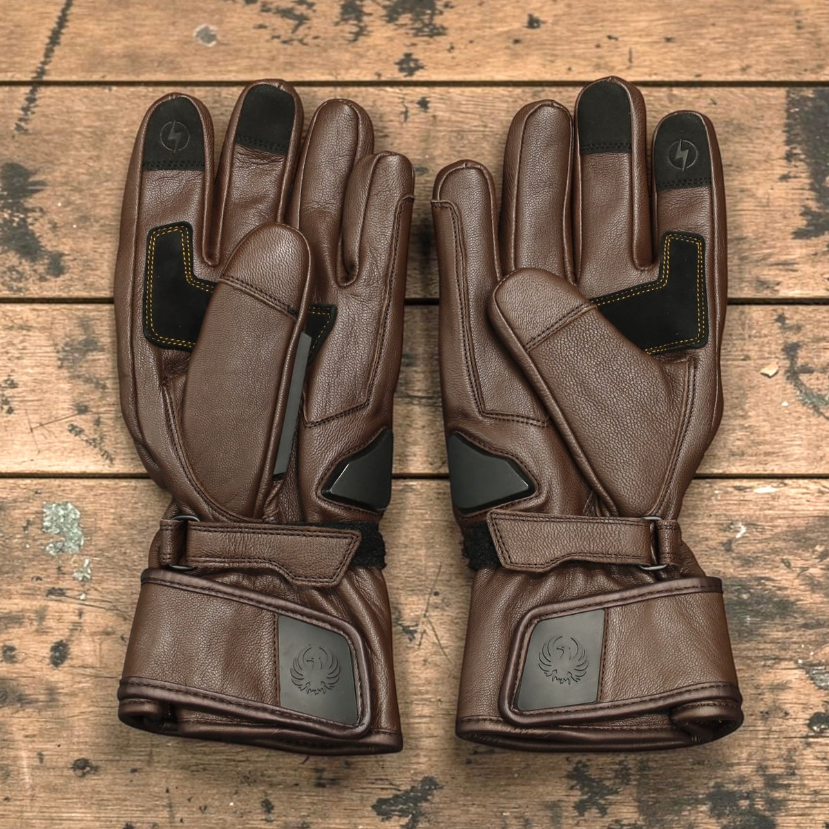 MERLIN （マーリン）防寒最強 防水レザーグローブ "Calton CE2 D3O Waterproof Leather Glove" 【ブラウン】