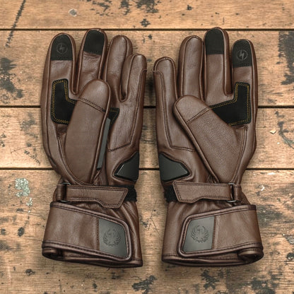 MERLIN （マーリン）防寒最強 防水レザーグローブ "Calton CE2 D3O Waterproof Leather Glove" 【ブラウン】