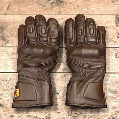 MERLIN （マーリン）防寒最強 防水レザーグローブ "Calton CE2 D3O Waterproof Leather Glove" 【ブラウン】