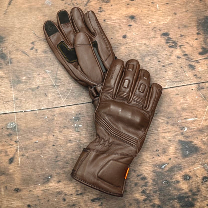 MERLIN （マーリン）防寒最強 防水レザーグローブ "Calton CE2 D3O Waterproof Leather Glove" 【ブラウン】