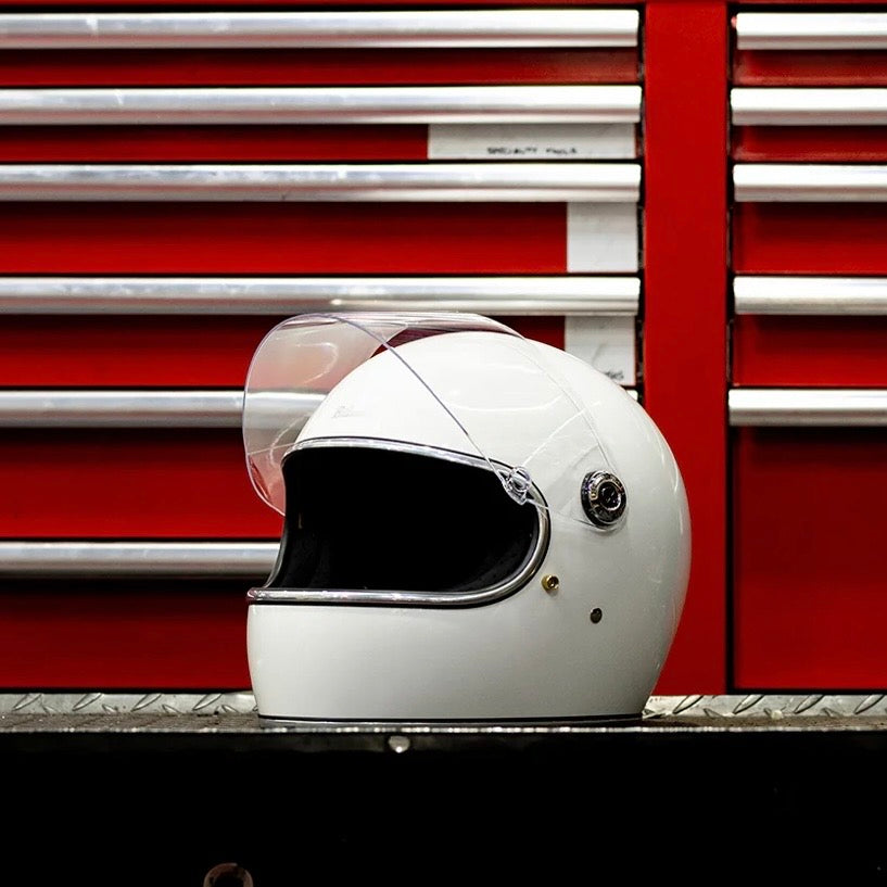 Biltwell ビルトウェル "GRINGO S" フルフェイスヘルメット Gloss White【装飾品】
