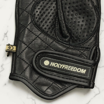 HOLYFREEDOM ホーリーフリーダム パンチングレザーグローブ "BULLIT TOTEM GLOVES" 【シルバー】