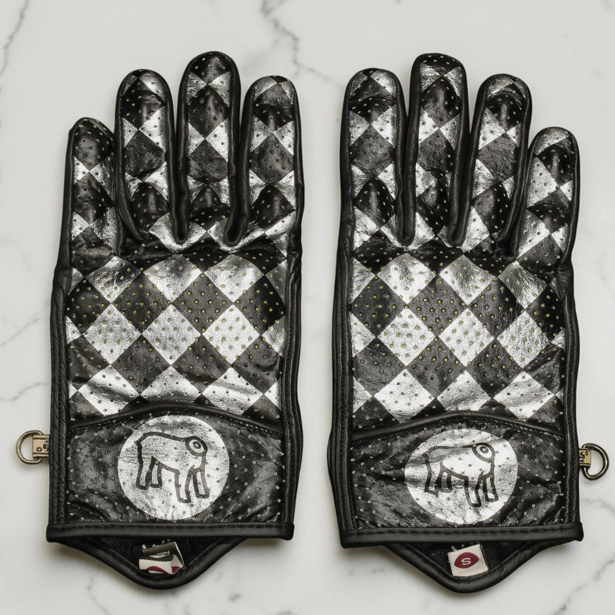 HOLYFREEDOM ホーリーフリーダム パンチングレザーグローブ "BULLIT TOTEM GLOVES" 【シルバー】