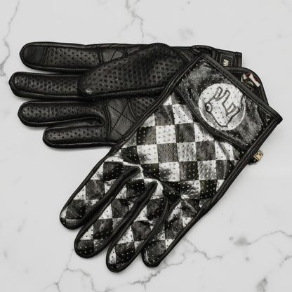 HOLYFREEDOM ホーリーフリーダム パンチングレザーグローブ "BULLIT TOTEM GLOVES" 【シルバー】