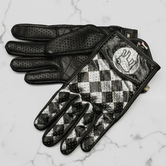 HOLYFREEDOM ホーリーフリーダム パンチングレザーグローブ "BULLIT TOTEM GLOVES" 【シルバー】