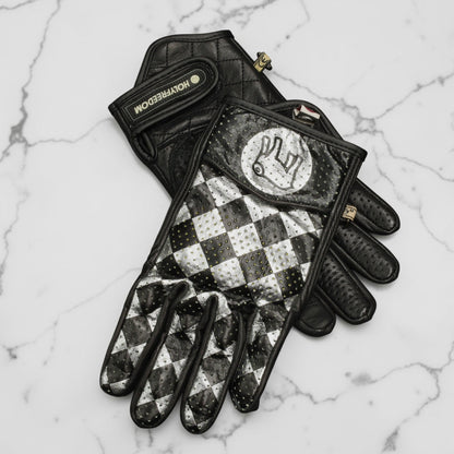 HOLYFREEDOM ホーリーフリーダム パンチングレザーグローブ "BULLIT TOTEM GLOVES" 【シルバー】