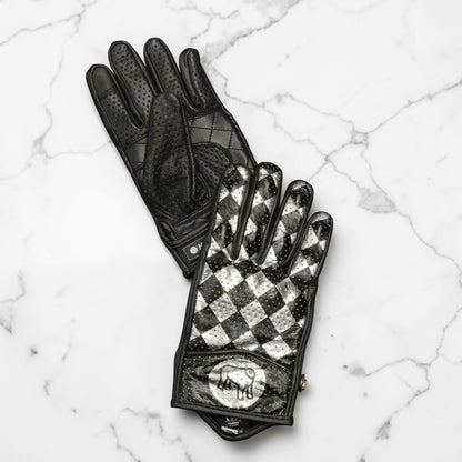 HOLYFREEDOM ホーリーフリーダム パンチングレザーグローブ "BULLIT TOTEM GLOVES" 【シルバー】