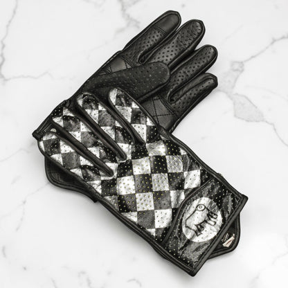 HOLYFREEDOM ホーリーフリーダム パンチングレザーグローブ "BULLIT TOTEM GLOVES" 【シルバー】