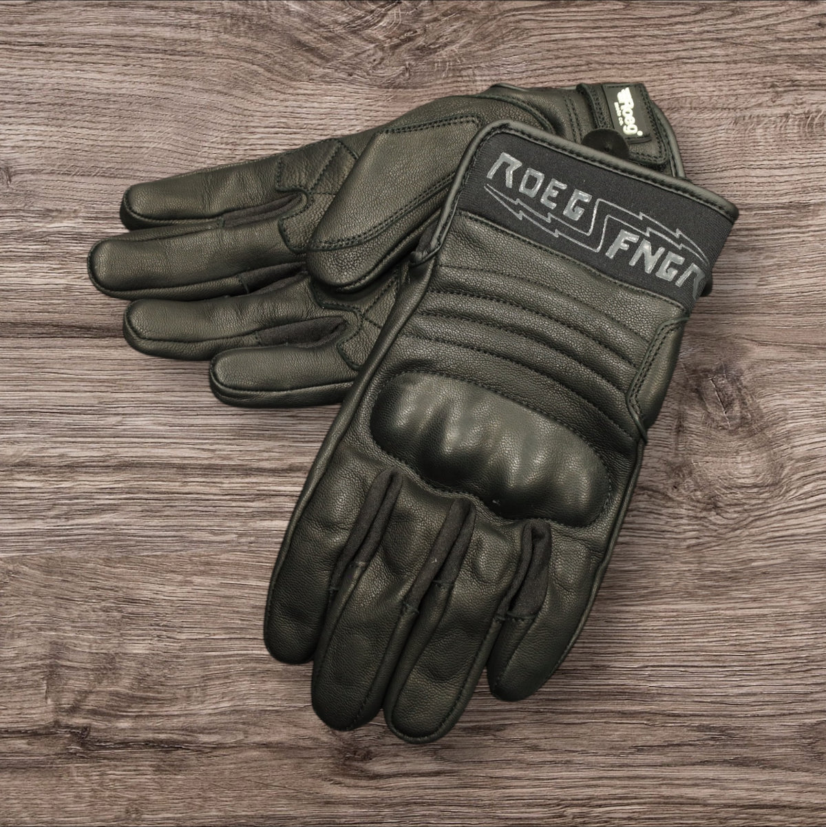 Roeg ローグ オールレザーグローブ　”FNGR all-leather glove” 【ブラック】