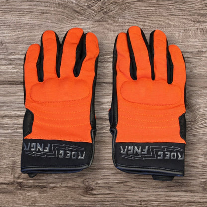 Roeg ローグ テキスタイルグローブ ”FNGR textile glove orange”【オレンジ/ブラック】