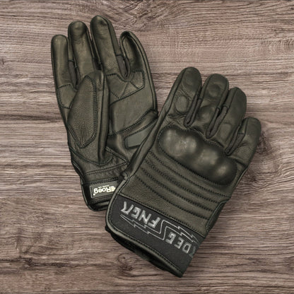 Roeg ローグ オールレザーグローブ　”FNGR all-leather glove” 【ブラック】