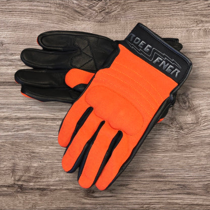 Roeg ローグ テキスタイルグローブ ”FNGR textile glove orange”【オレンジ/ブラック】