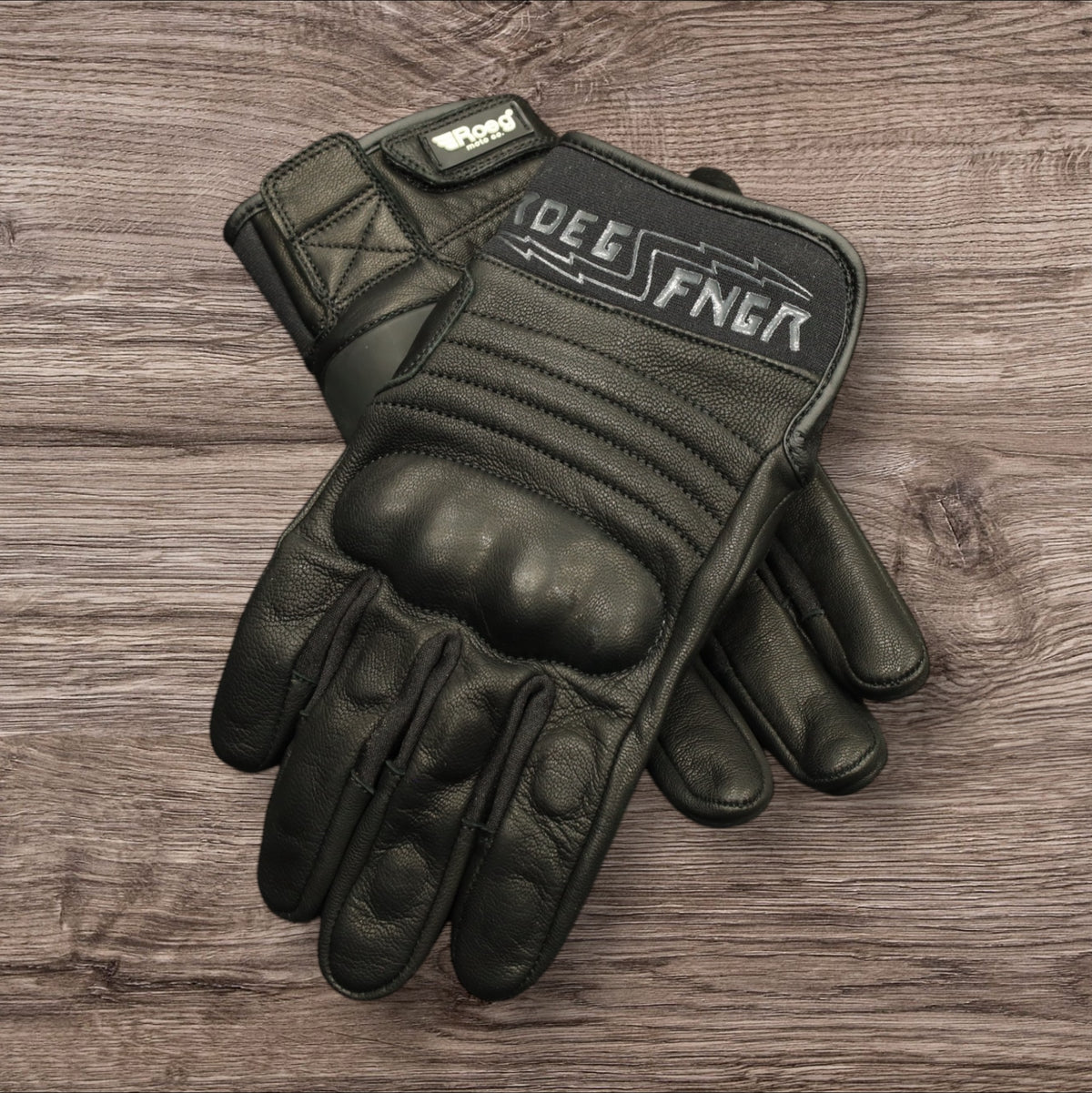 Roeg ローグ オールレザーグローブ　”FNGR all-leather glove” 【ブラック】