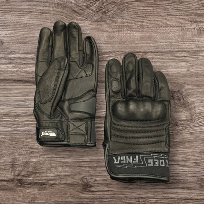 Roeg ローグ オールレザーグローブ　”FNGR all-leather glove” 【ブラック】