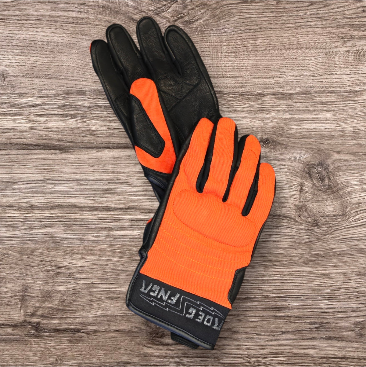 Roeg ローグ テキスタイルグローブ ”FNGR textile glove orange”【オレンジ/ブラック】