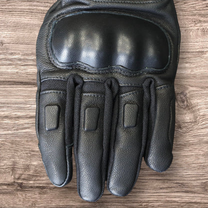 秋冬向け 防水レザーグローブ "Nelson D3O Hydro Glove" 【ブラック】