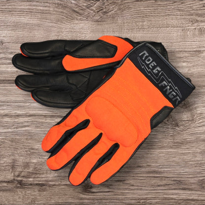 Roeg ローグ テキスタイルグローブ ”FNGR textile glove orange”【オレンジ/ブラック】