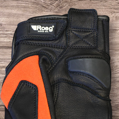 Roeg ローグ テキスタイルグローブ ”FNGR textile glove orange”【オレンジ/ブラック】