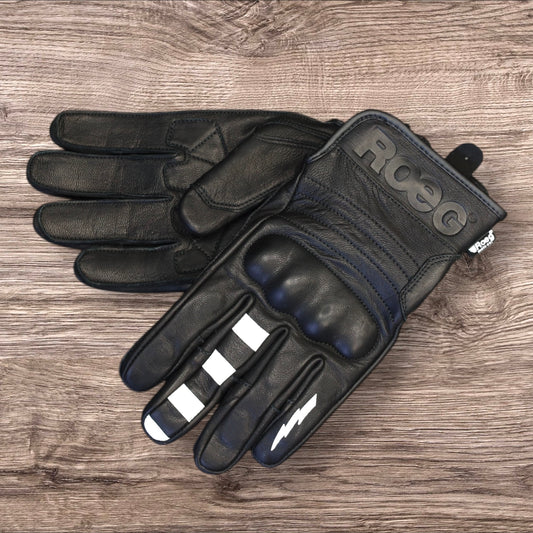 Roeg ローグ レザーグローブ "FNGR Graphic glove" 【ブラック】