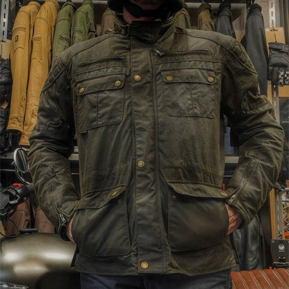 防寒最強 ワックスコットンジャケット "Yoxall II Waxed Cotton Jacket" 【オリーブ】