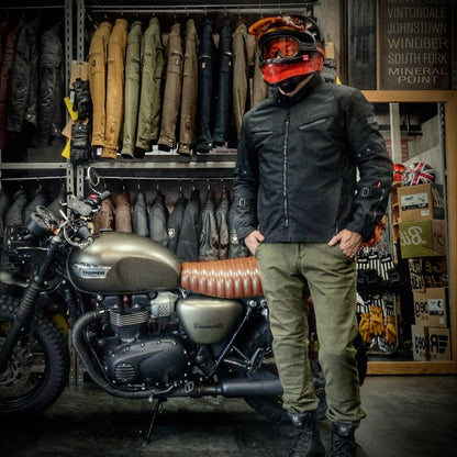 MERLIN マーリン 防水 オールシーズン ライディングジャケット "Taos Waterproof D3O Jacket" 【ブラック】