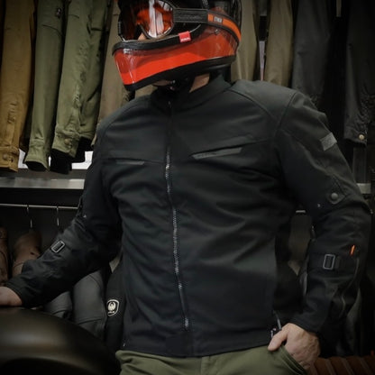 MERLIN マーリン 防水 オールシーズン ライディングジャケット "Taos Waterproof D3O Jacket" 【ブラック】