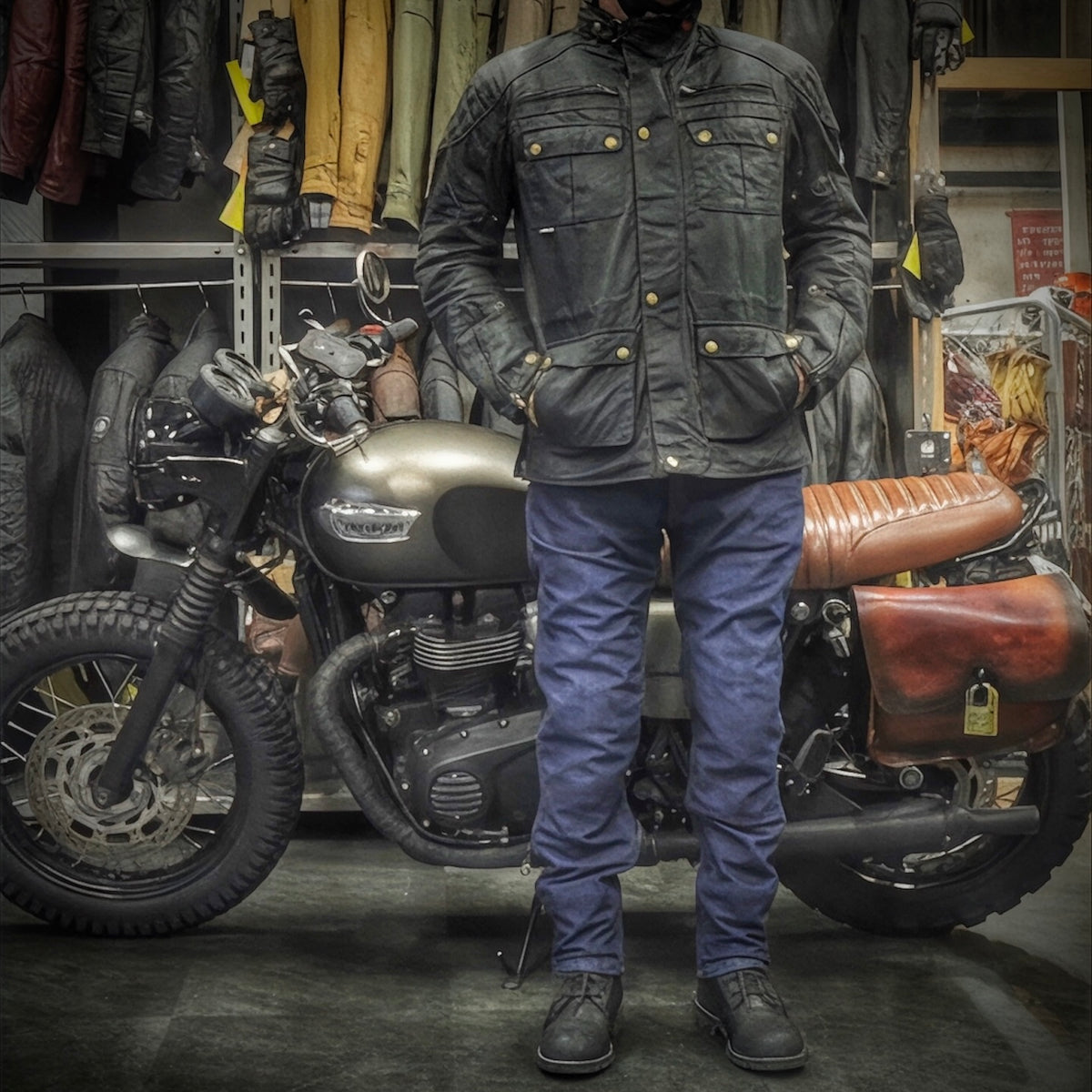 防水ライディングデニムパンツ "Mason 2 Waterproof Jean" 【ブルー】