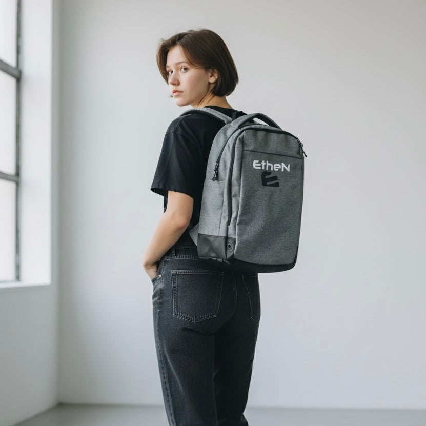 【EtheN エテン】防水バッグパック "OFFICIAL ETHEN ORGANIZER PC BACKPACK"【グレー】