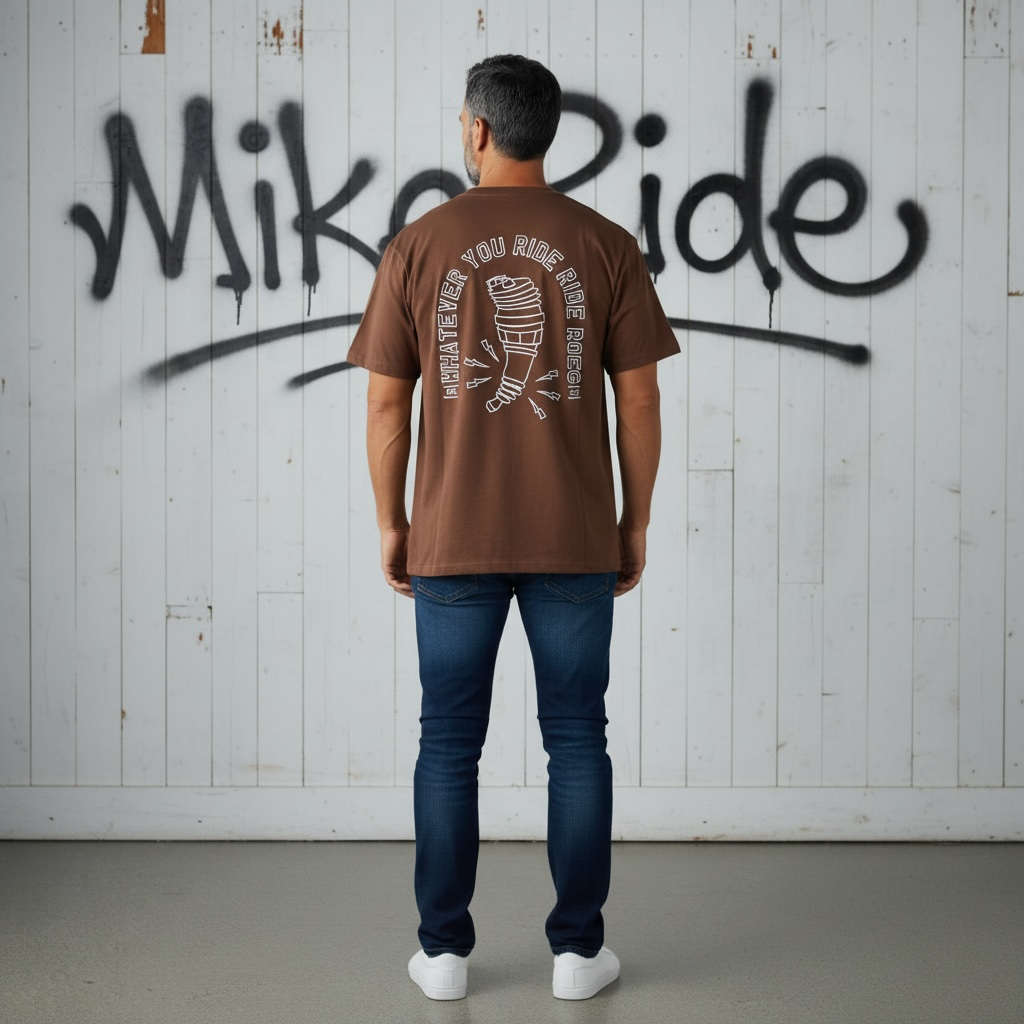 Roeg（ローグ）半袖Tシャツ "Ryder t-shirt" 【ブラウン】