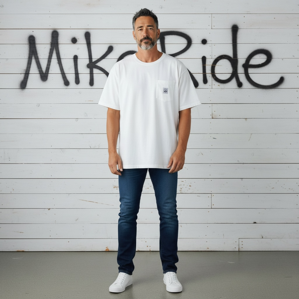 Roeg（ローグ）半袖Tシャツ "Kane plain t-shirt" 【ホワイト】