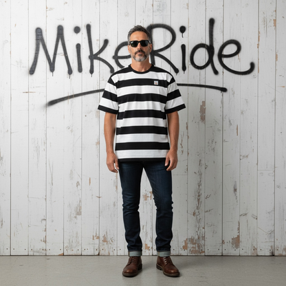 Roeg（ローグ）半袖Tシャツ "Billy t-shirt" 【ホワイト/ブラック】