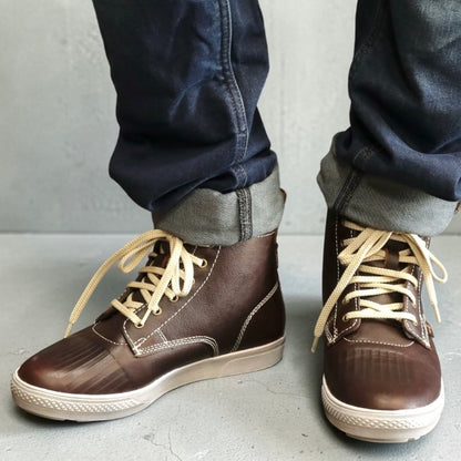 マーリン レザーライディングスニーカー 【ブラウン】 ”Stretton D3O Heritage Trainer"