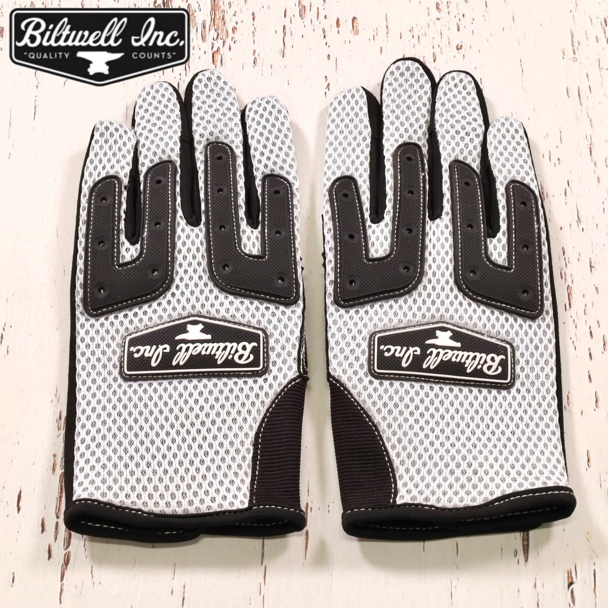 Biltwell ビルトウェル メッシュグローブ "Anza Gloves" 【ホワイト】