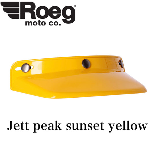 Roeg ローグ バイザー "Jett peak" 　【サンセットイエロー】